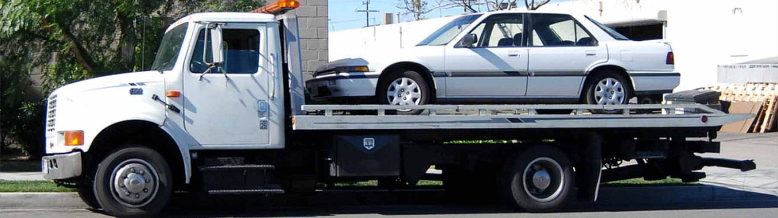 Car on towtruck